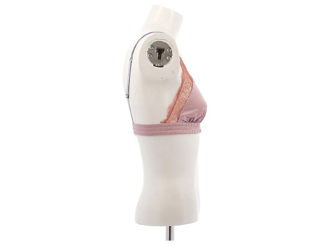 Autre Marque Bralette in raso rosa Love Stories - vista 3