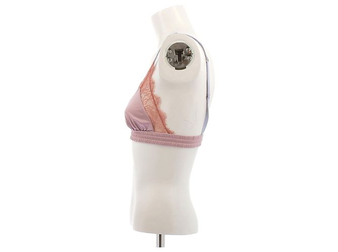 Autre Marque Bralette in raso rosa Love Stories - vista 4
