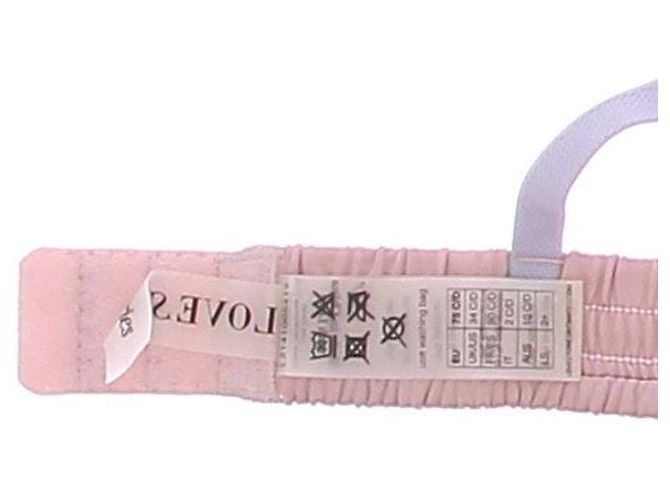 Autre Marque Bralette in raso rosa Love Stories - vista 6