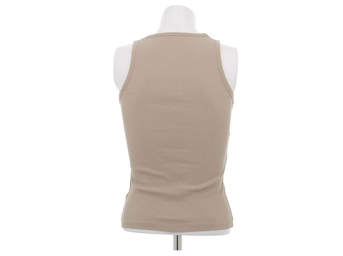 Autre Marque Top de tirantes marrón de algodón THE FRANKIE SHOP Castaño - vista 2