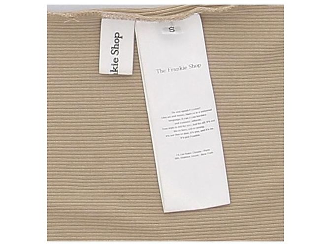 Autre Marque Top de tirantes marrón de algodón THE FRANKIE SHOP Castaño - vista 5