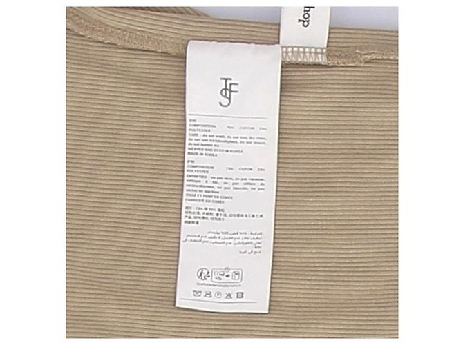 Autre Marque Top de tirantes marrón de algodón THE FRANKIE SHOP Castaño - vista 6
