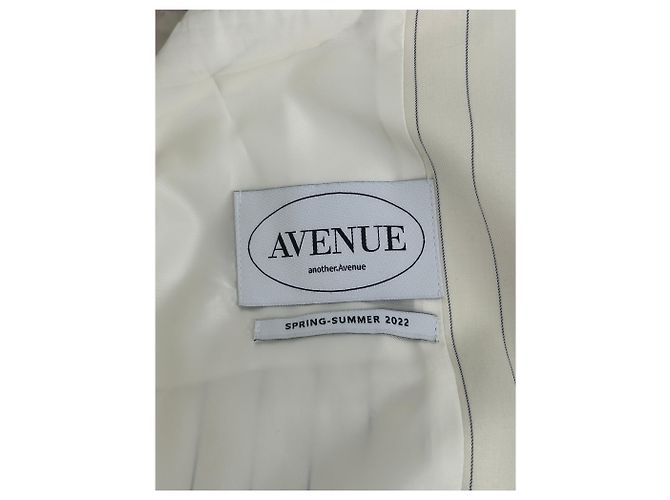 Autre Marque Blazer blanco a rayas - vista 5