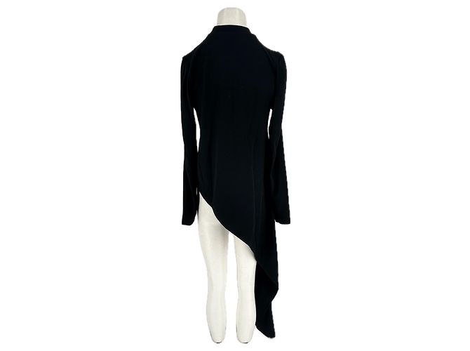Top asimétrico negro de algodón Phoebe Philo - vista 3