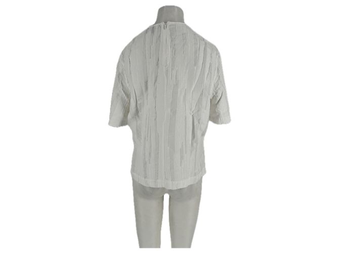 Autre Marque Camiseta de seda blanca LOULOU STUDIO Blanco - vista 2
