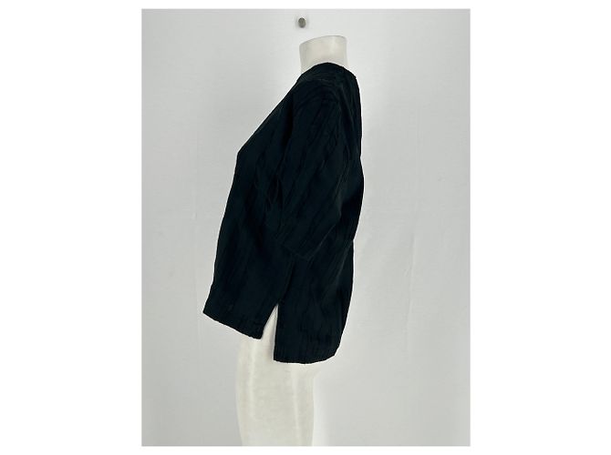 Autre Marque Camiseta de seda negra LOULOU STUDIO Negro - vista 4