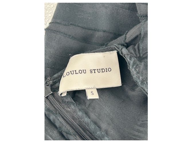 Autre Marque Camiseta de seda negra LOULOU STUDIO Negro - vista 5