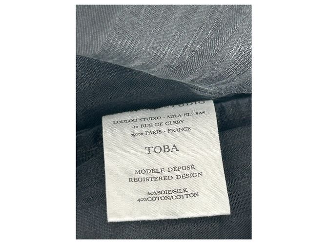 Autre Marque Camiseta de seda negra LOULOU STUDIO Negro - vista 6