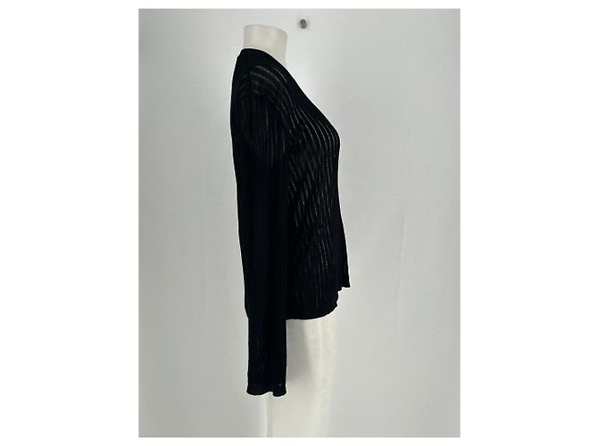Autre Marque Jersey HEDORA semitransparente Negro - vista 4