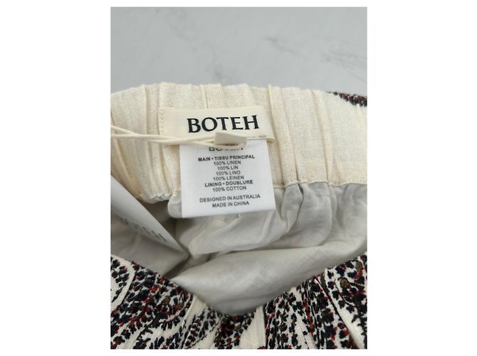 Autre Marque Short de linho Cassia BOTEH Bege - vista 4