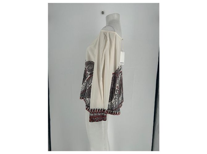 Autre Marque Top de cuello barco Cassia Beige - vista 3