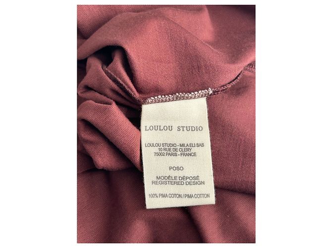 Autre Marque Top LOULOU STUDIO POSO Rojo de Algodón XS Roja - vista 6