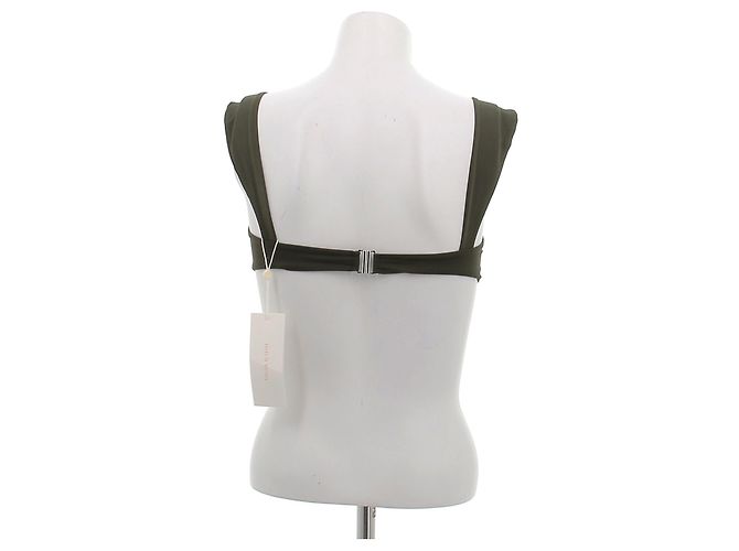 Magda Butrym Top de bikini caqui Retro - vista 2