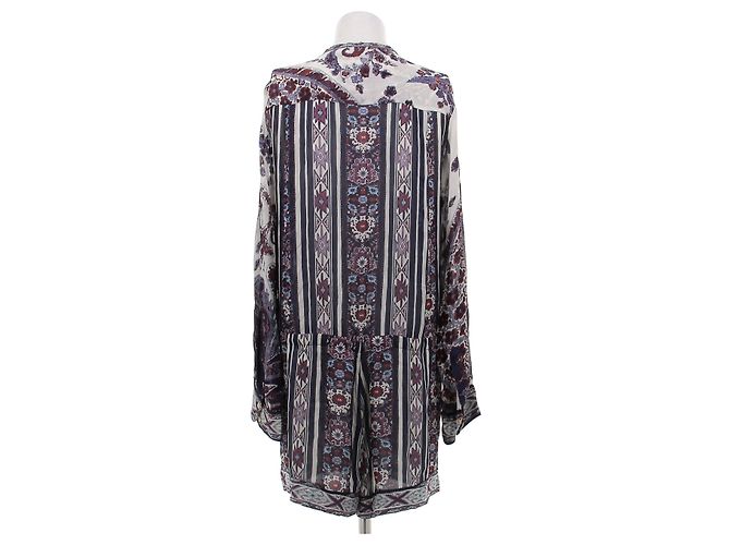 Isabel Marant Etoile Mono corto con estampado floral Púrpura - vista 2