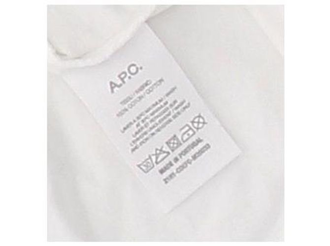 Apc T-shirt bianca "GIMME FIVE" Bianco - vista 6