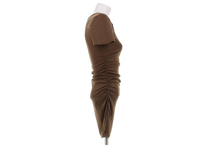 Vestido Ba&Sh marrón de viscosa talla 36 Castaño - vista 3