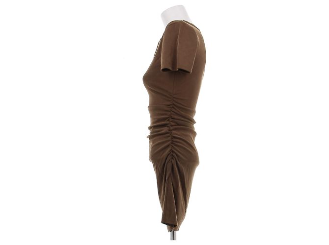 Vestido Ba&Sh marrón de viscosa talla 36 Castaño - vista 4