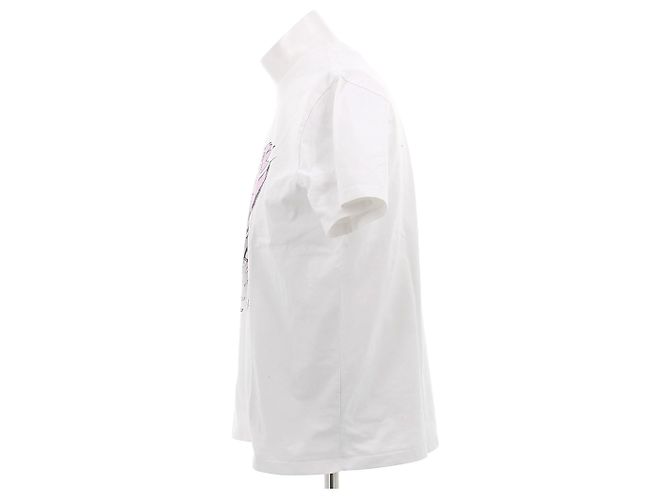 Ganni T-shirt bianca stampata Bianco - vista 4