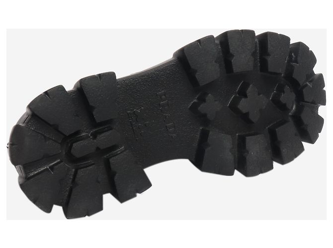 Prada Schwarze Plateau-Loafer - Größe UK 7.5 - Ansicht 5
