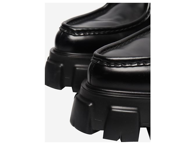 Prada Schwarze Schnürschuhe mit Plateau - Größe UK 8 - Ansicht 5