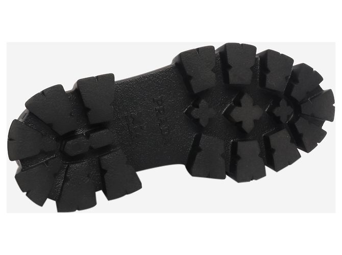 Prada Schwarze Schnürschuhe mit Plateau - Größe UK 8 - Ansicht 6