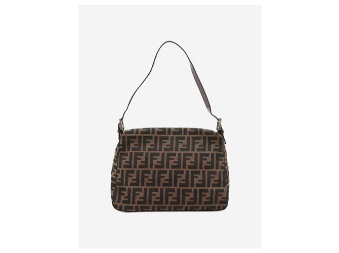 Fendi Borsa baguette Zucca Mamma marrone - vista 2