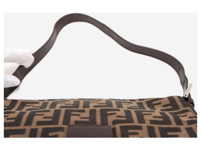 Fendi Borsa baguette Zucca Mamma marrone - vista 6