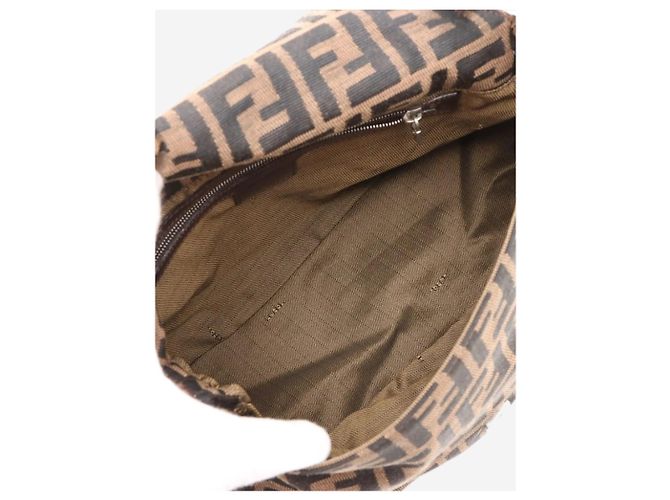 Fendi Borsa baguette Zucca Mamma marrone - vista 7