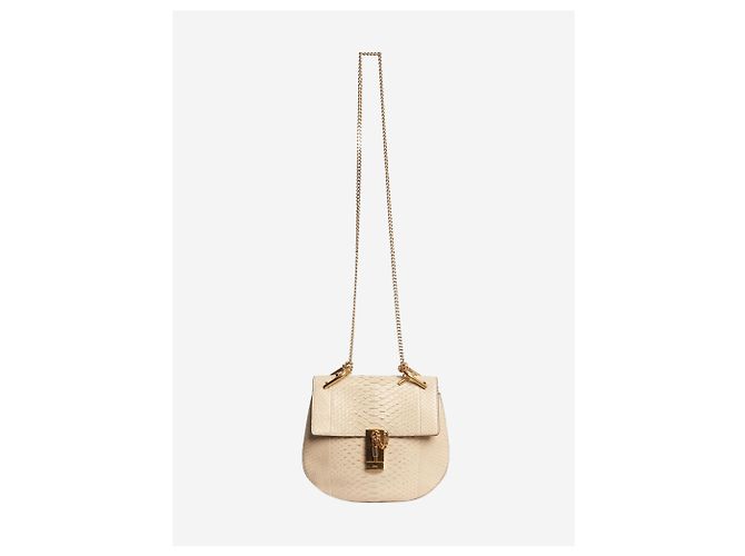 Chloé Bolsa de ombro Drew em Python neutro - vista 2