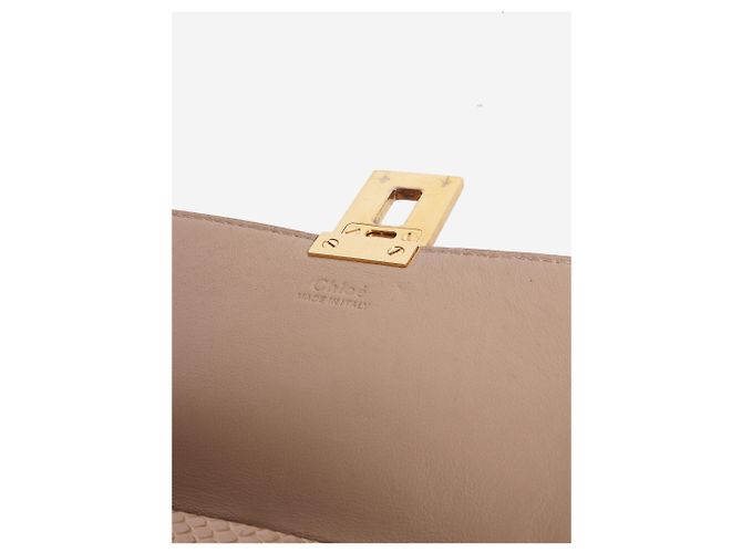 Chloé Bolsa de ombro Drew em Python neutro - vista 8