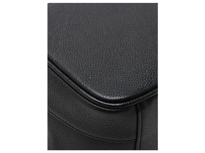Chanel Borsa Vanity vintage 2000 Coco Mark in cavalluccio nero - vista 10