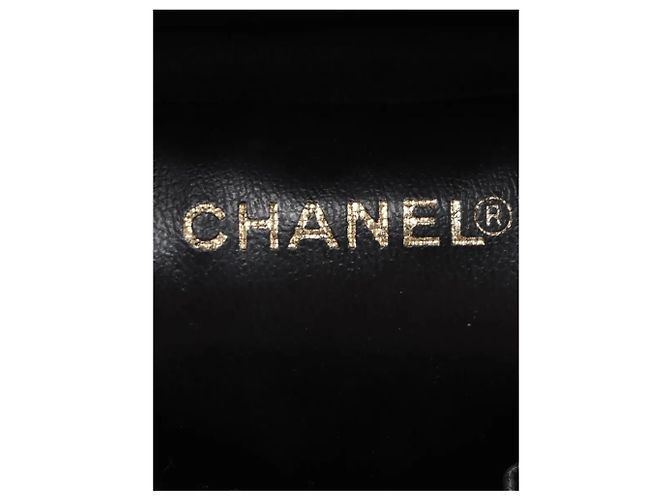 Chanel Borsa Vanity vintage 2000 Coco Mark in cavalluccio nero - vista 8