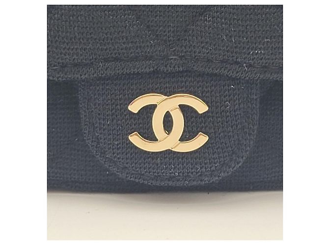 Chanel Mini Borsa a Catena Nera con Hardware Dorato Nero - vista 6