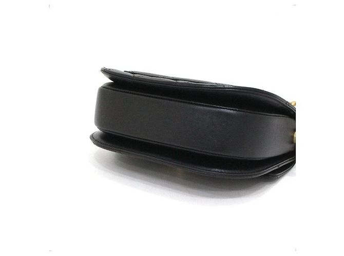 Chanel Mini borsa a tracolla mezza luna con catena dorata in nero - vista 6