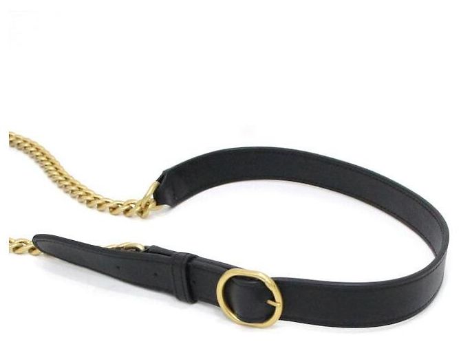 Chanel Mini borsa a tracolla mezza luna con catena dorata in nero - vista 8