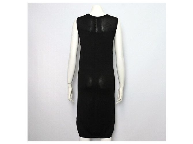 Versace Abito in nylon nero con accenti dorati - vista 4