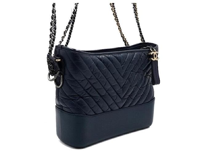 Chanel Borsa Hobo a tracolla Blu - vista 3