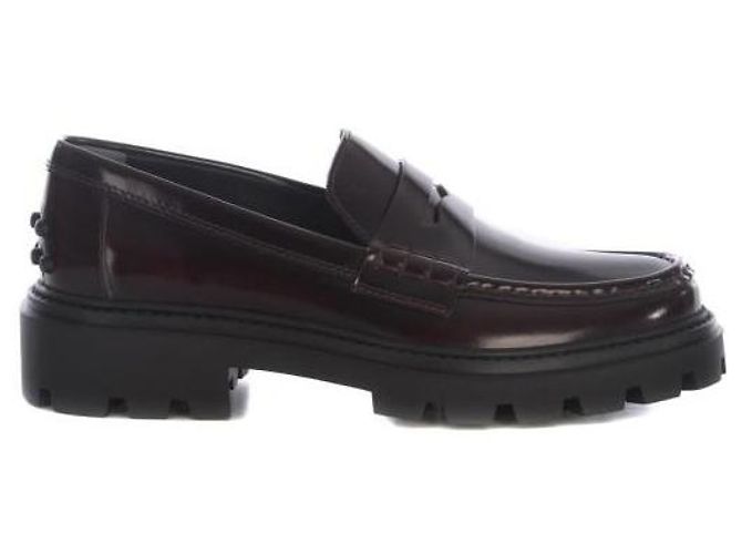 Tod's Mocassini Penny con suola chunky Rosso - vista 3