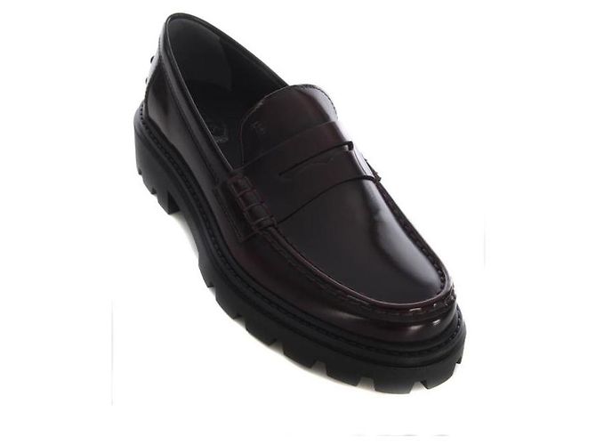 Tod's Mocassini Penny con suola chunky Rosso - vista 5