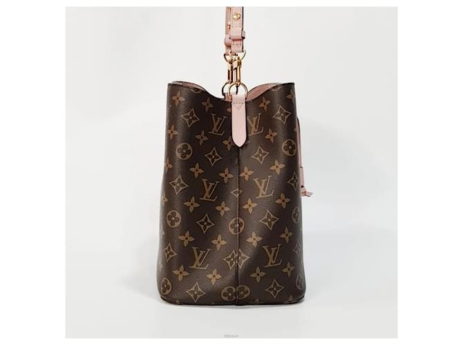 Bucket Louis Vuitton Borsa a secchiello in tela Monogram Marrone - vista 2