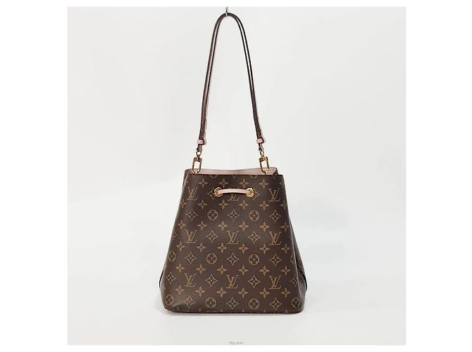 Bucket Louis Vuitton Borsa a secchiello in tela Monogram Marrone - vista 3