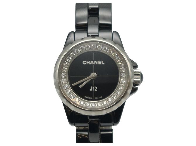 J12 Chanel Keramik-Diamant-Uhr Mehrfarben - Ansicht 4