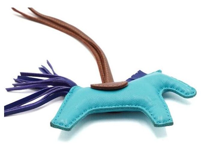 Hermès Charm per borsa PM Blue Rodeo - vista 5