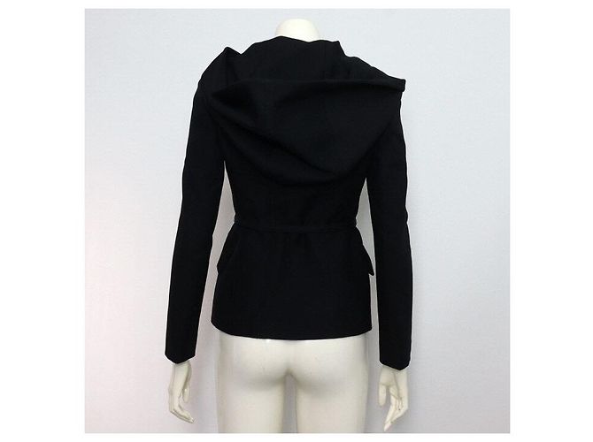 Dior Blazer com capuz de lã e seda para mulher com cinto - vista 4