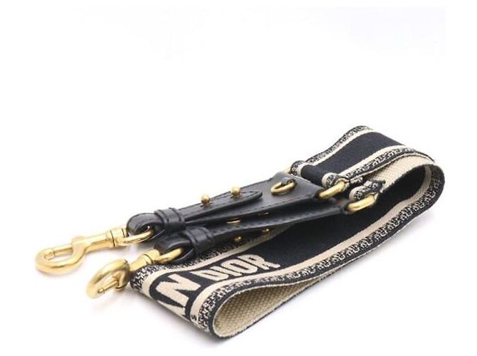 Dior Alça de ombro em jacquard Oblique preto - vista 2