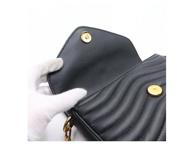 Louis Vuitton Borsa a Spalla e Borsa a Tracolla Multi Pochette New Wave Nero - vista 5
