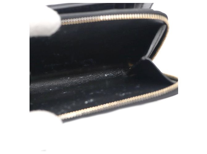 Saint Laurent Cartera Compacta con Cremallera Monogram Negro - vista 14