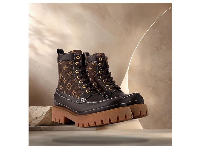 Louis Vuitton Stivaletti LV Remix Marrone - vista 2