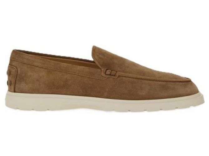 Tod's Slip-On in camoscio Marrone - vista 3