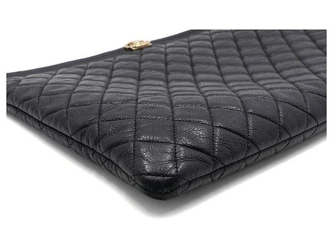 Chanel Black Caviar Boy Clutch Bag Large Schwarz - Ansicht 7